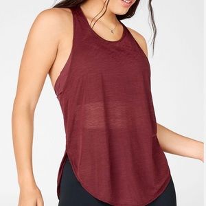 Fabletics Kessler Built-In Bra Tank rust/pearl pink